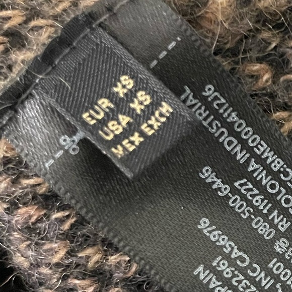 Massimo Dutti Italy Alpaca Wool Blend Animal Print Sweater XS Sleeveless $298 - Picture 7 of 10